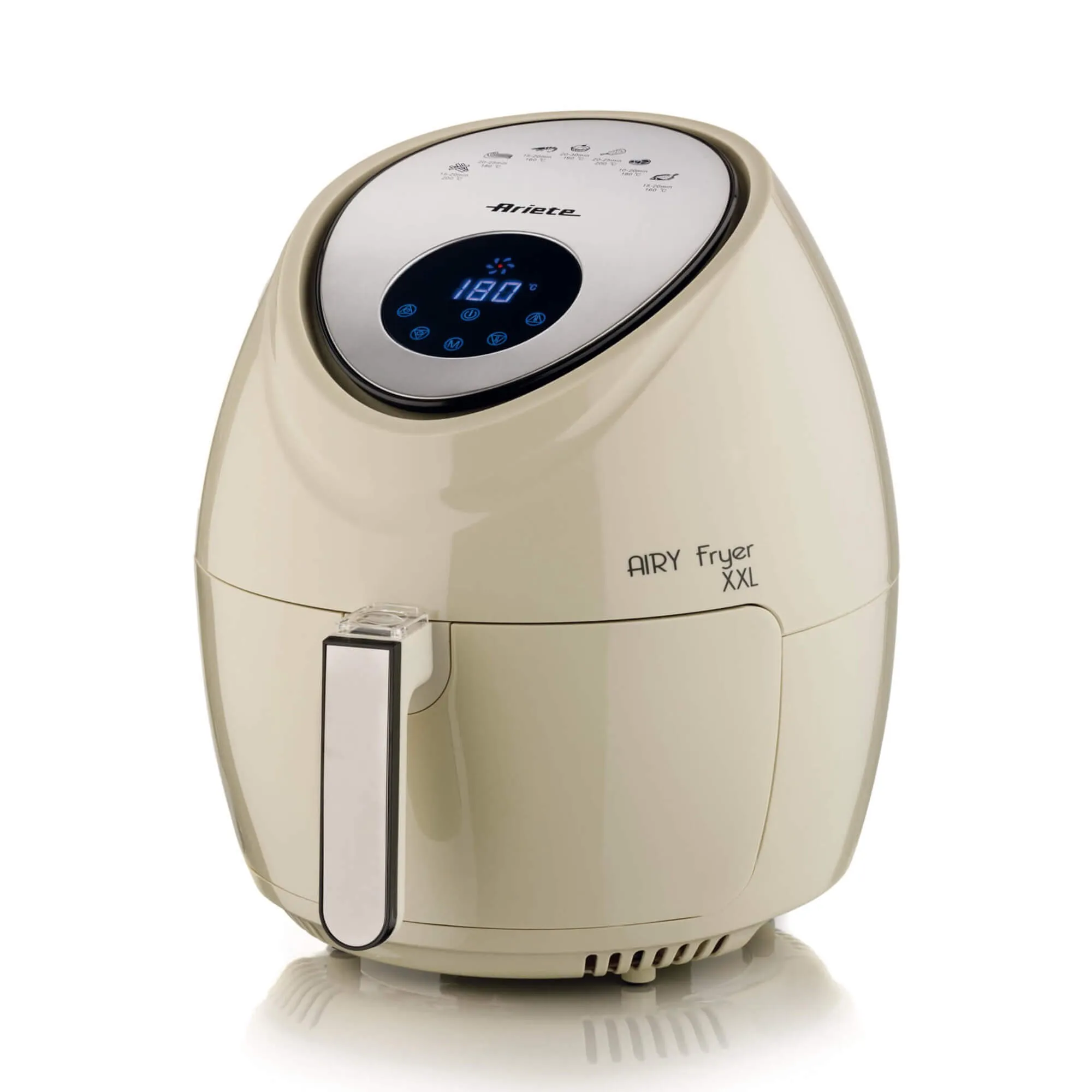 Ariete XXL Airy Fryer. Hava Fritözü Fırın. Digital ekran. 5.5 lt kapasite. 1800W. 200C ısı