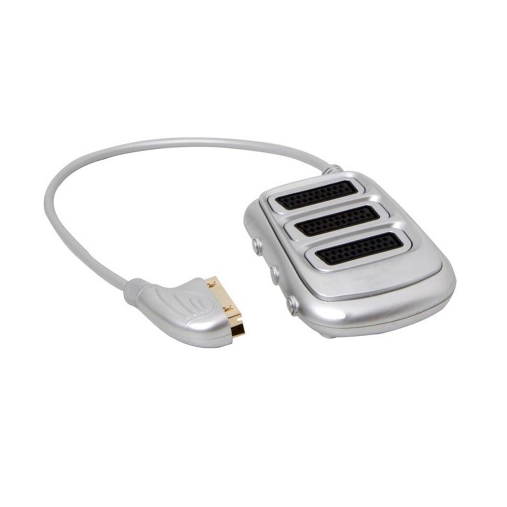 S-Link SLX-SC33 Кабель-разветвитель SCART на 3 SCART, серебристый