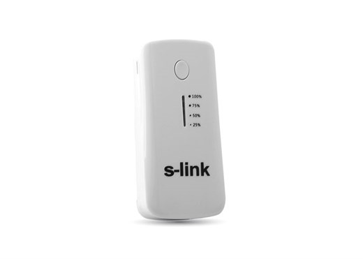 S-link IP-710 Beyaz/Gümüş 5200mAh Powerbank.