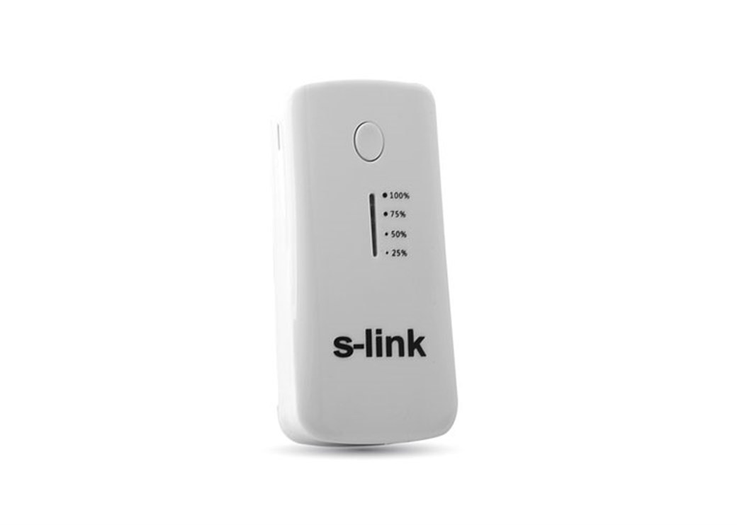 S-link IP-710 Beyaz/Gümüş 5200mAh Powerbank