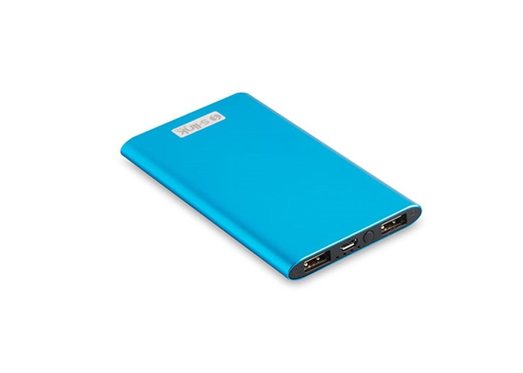 S-link IP-P22 4000mAh 1-2A Mavi Slim Powerbank