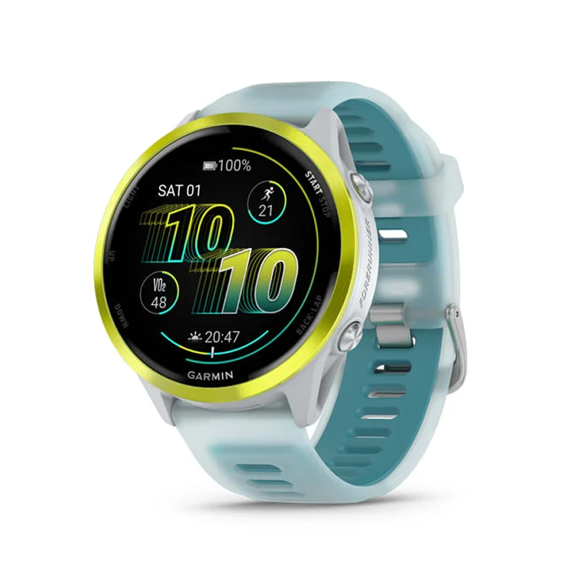 Garmin Forerunner 570 AMOLED GPS Koşu Saati - 47mm - Sarı/Turkuaz