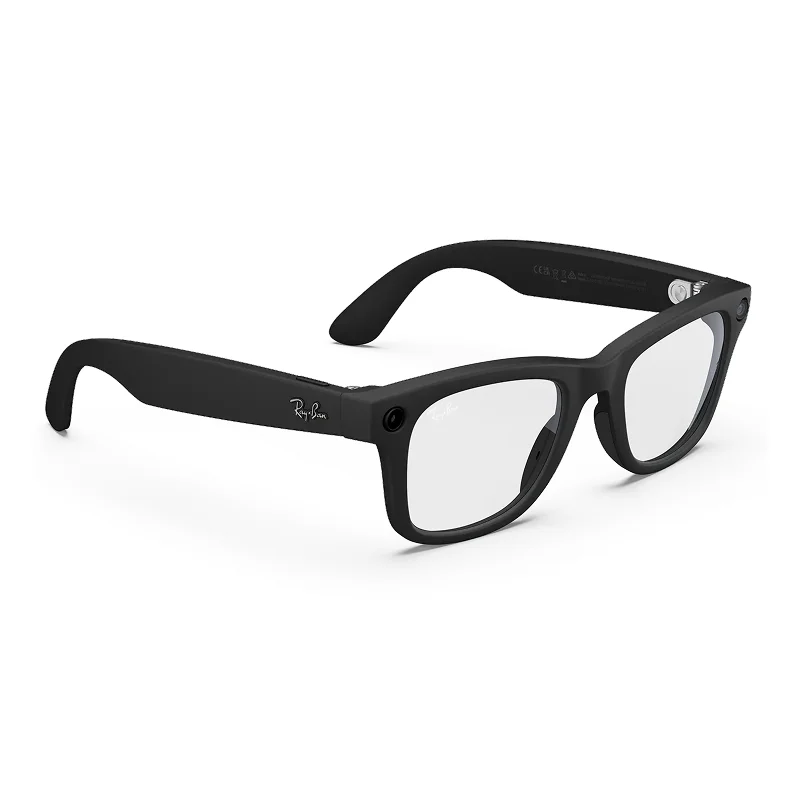 Ray-Ban Meta Wayfarer 2. Nesil Akıllı Gözlük (Matte Black Clear) - Matte Black Clear