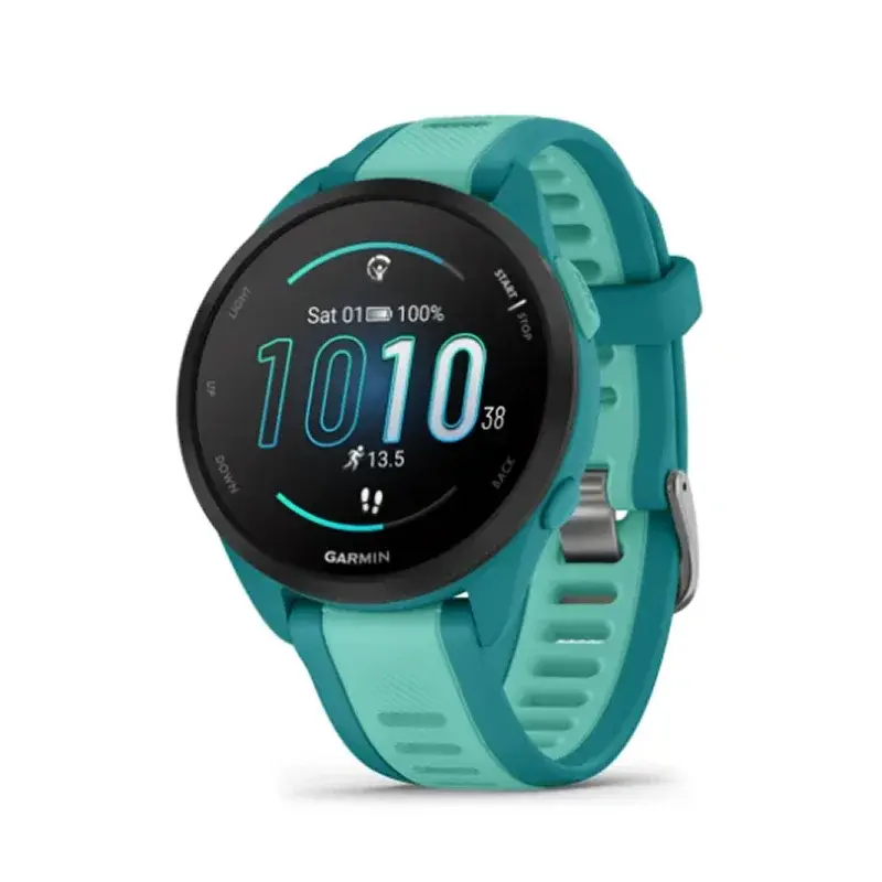Garmin Forerunner 165 Music Koşu Saati - 43mm - Turkuaz/Deniz Mavisi
