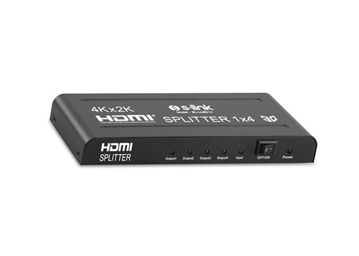 S-Link SL- LU6214 4 Port 4K*2K HDMI Splitter.