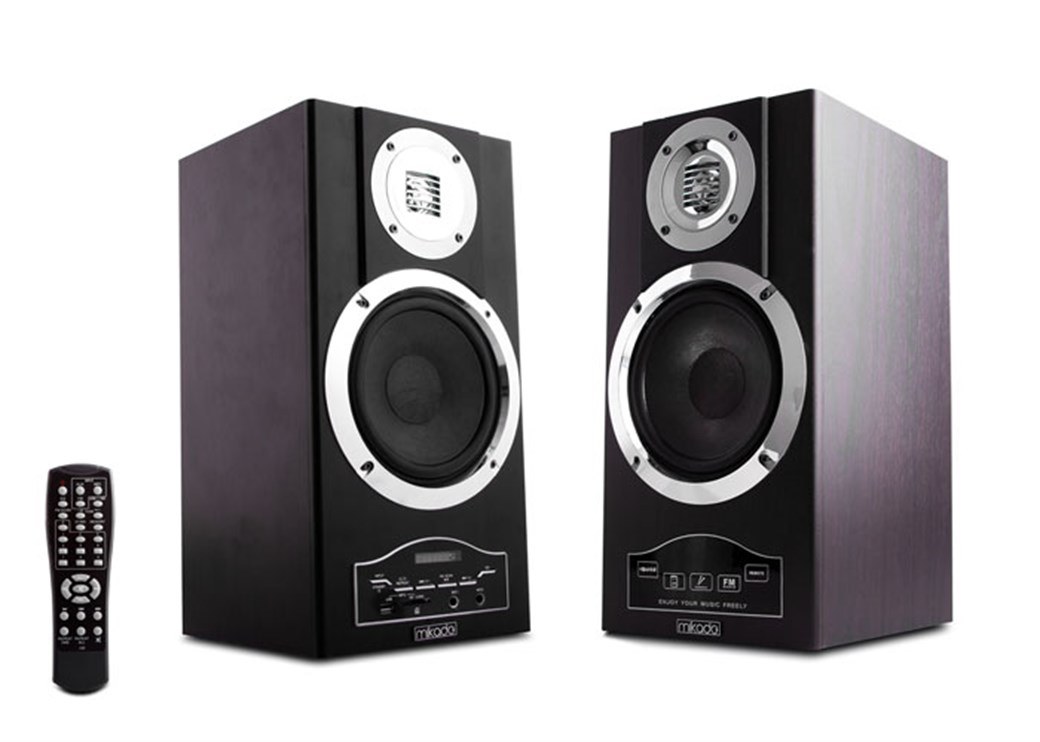 Mikado MD-70BL 2.0 Ahşap Hoparlör Sistemi SD/USB/FM Destekli