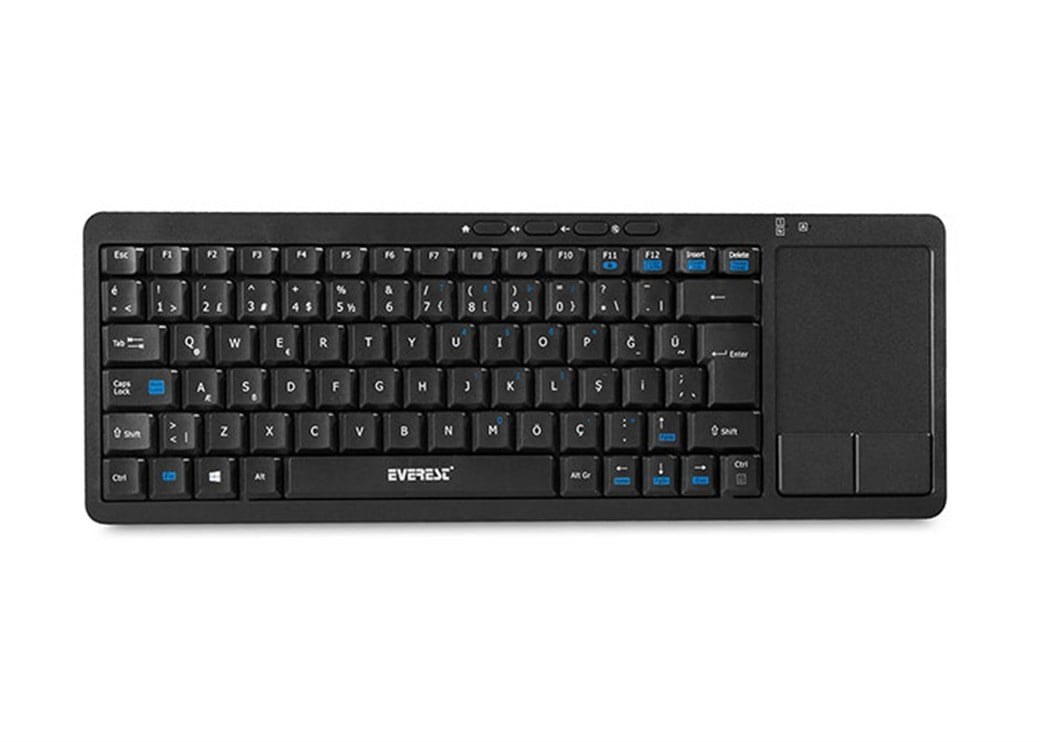 Everest EKW-603 Syh ToucPad Mouse Q+Kablosuz Klavy