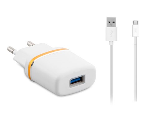 S-Link SLP-240 PRO 1000 mA — кабель Micro USB и сетевое зарядное устройство