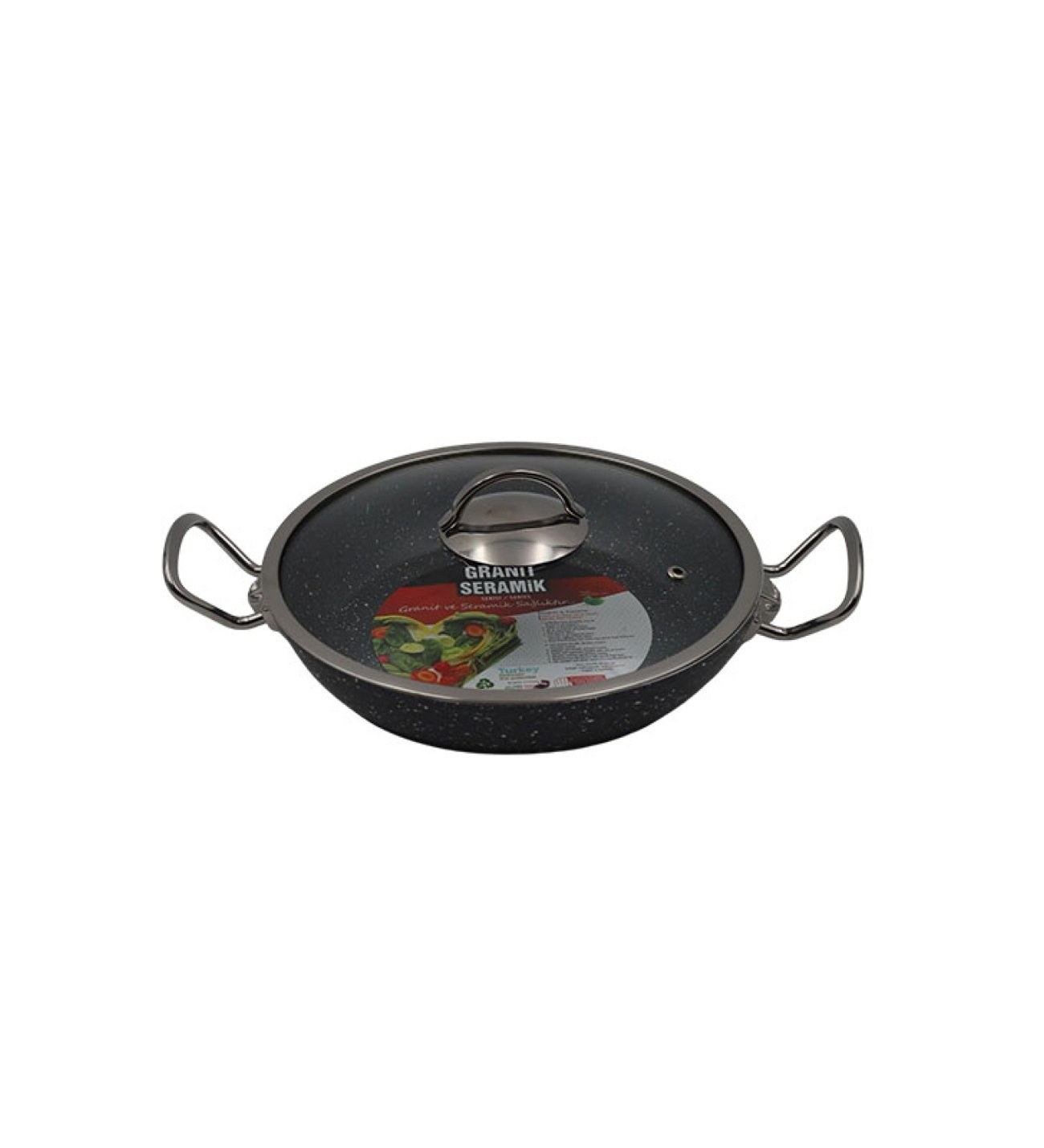 Lines S.1120 24 cm Granite Menemen Pan