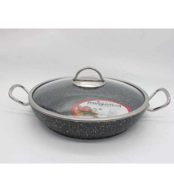 Lines S.1121 26 cm Granite Menemen Pan