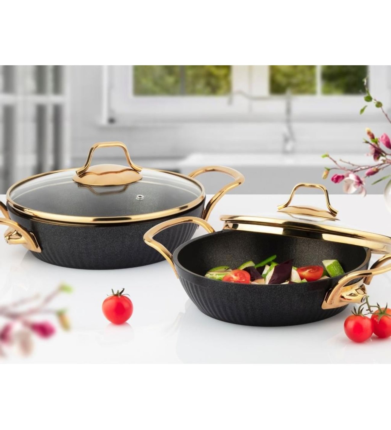 Lines S.2614 Granite 4-Piece Ezme Maya Egg Pan Set