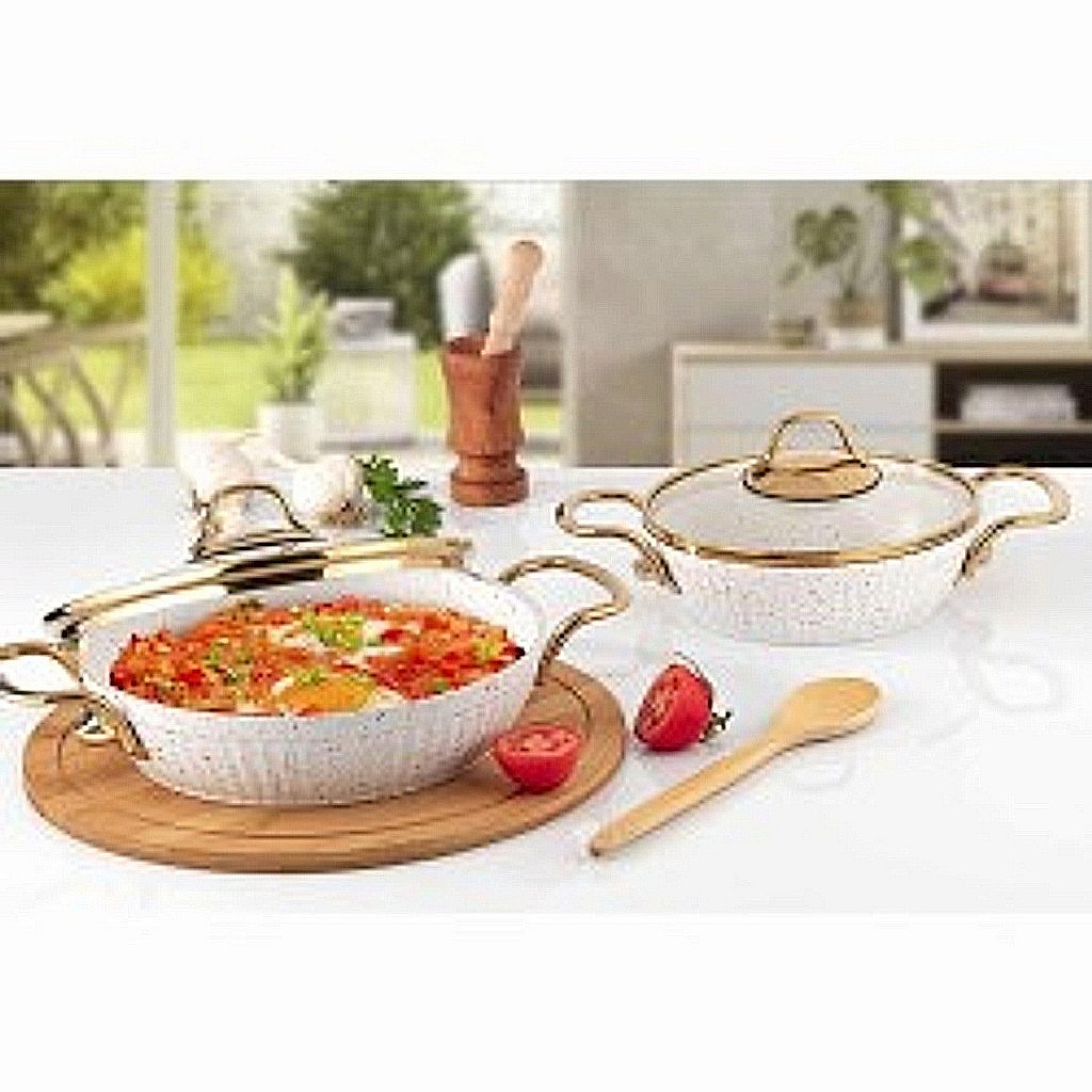 Lines S.2614 Granite 4-Piece Ezme Maya Egg Pan Set