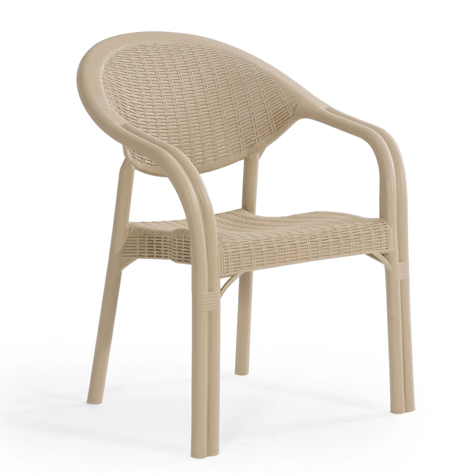 Heniver Z.2306 Bamboo Chair, White Cappuccino