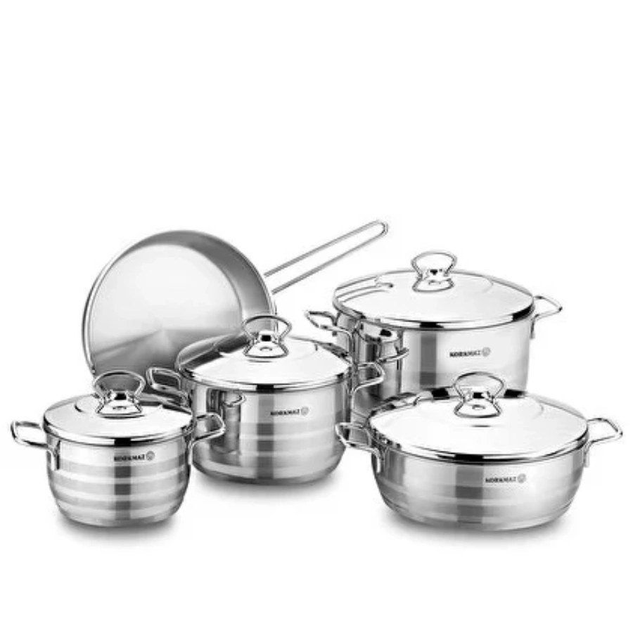 Korkmaz Astra 10-Piece Steel Cookware Set S.3154