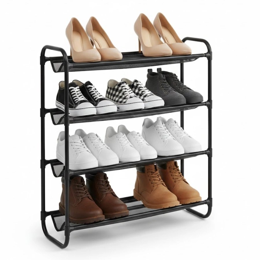 ETM 117 57 cm 4-Tier Shoe Rack
