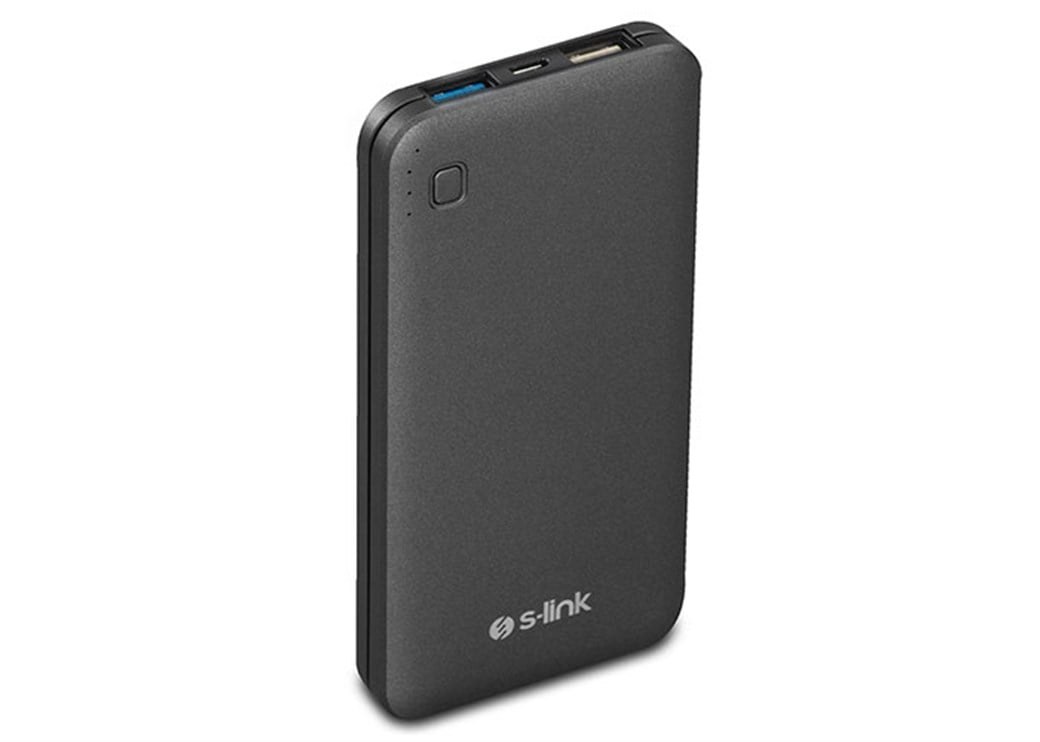S-Link IP-H17 Внешний аккумулятор 10000mAh 3A с быстрой зарядкой, чёрный