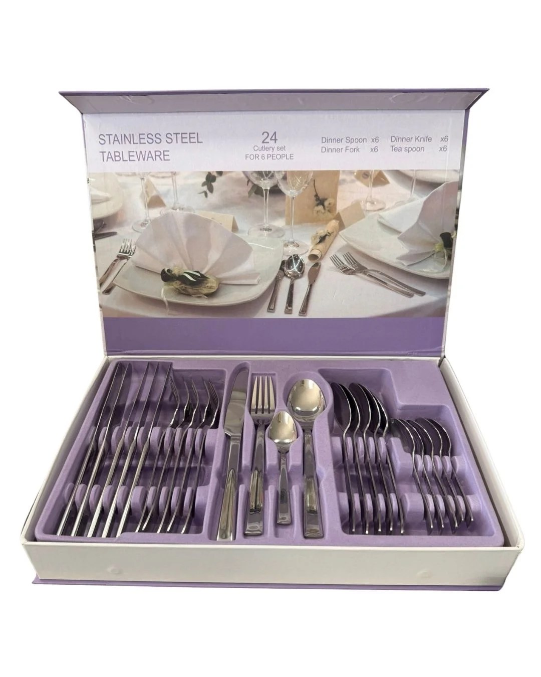 SOKEMVLEEZ S.3333 24-Piece Cutlery Set