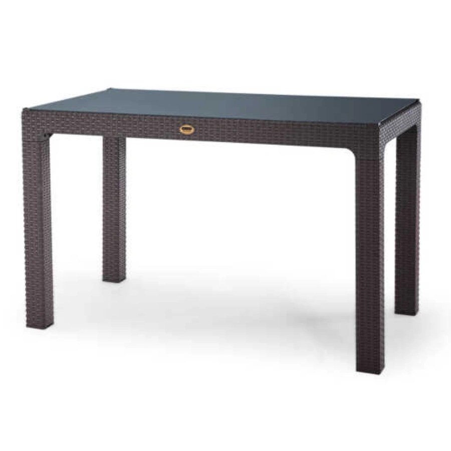 HENIVER 70X120 CAMLI MASA KAHVE-GRI