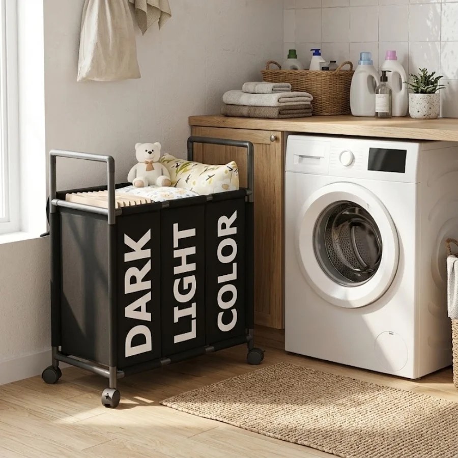 ETM YH6907B Divided Laundry Basket
