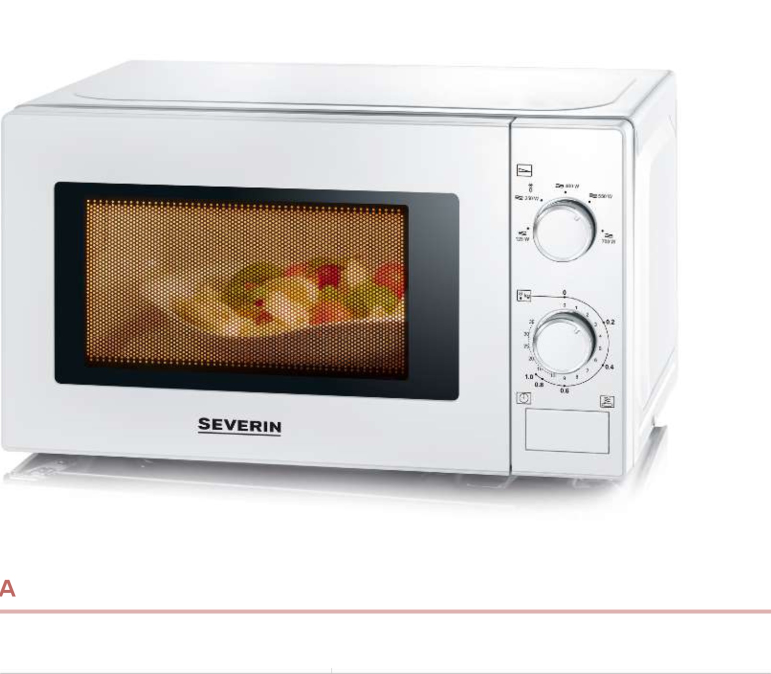 Severin MW 7770 20 L 700 W Mikrodalga Fırın Beyaz