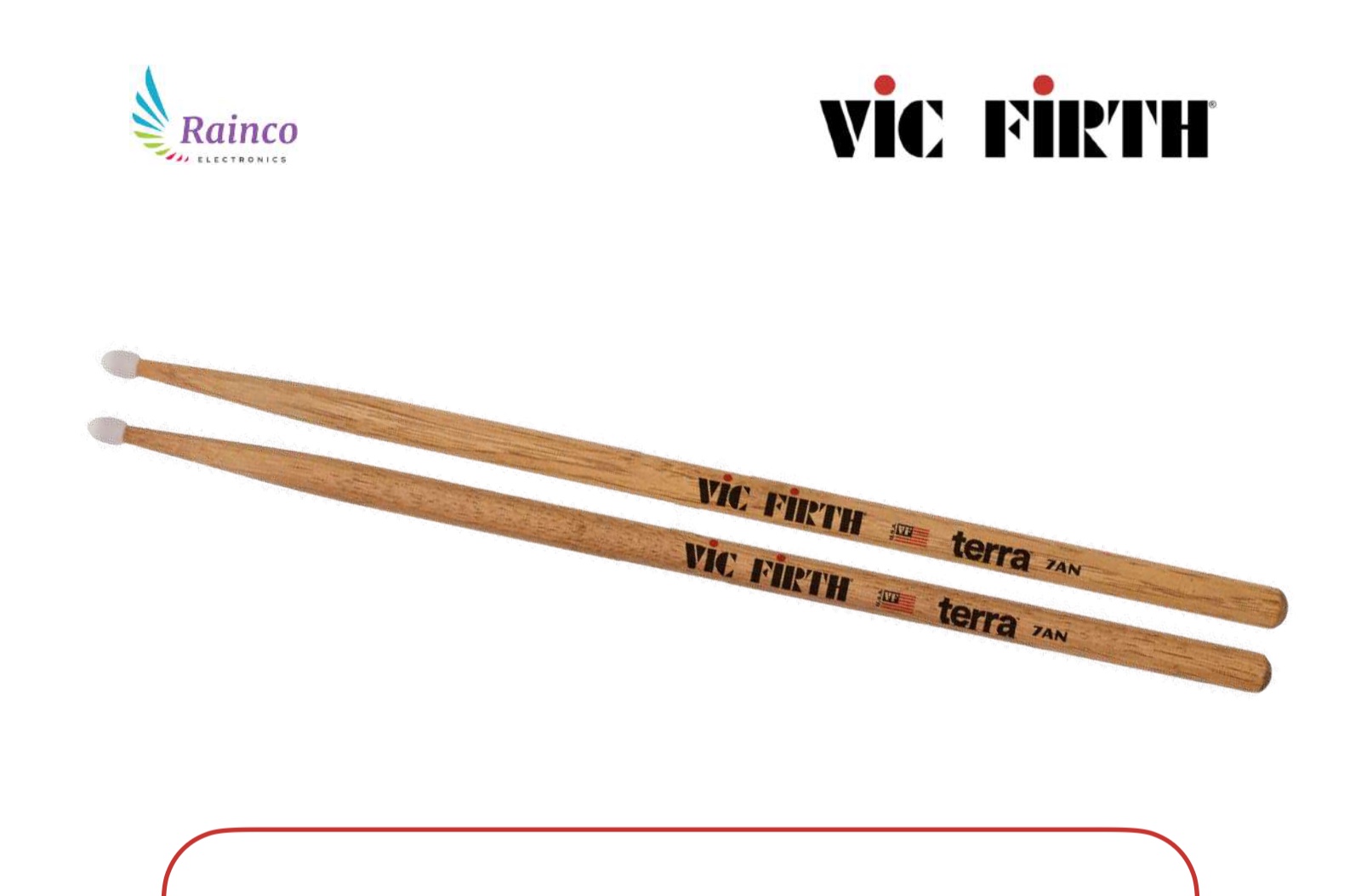 Vic Firth American Classic 7A Terra Baget Naylon Uçlu 15,5 inç Hickory