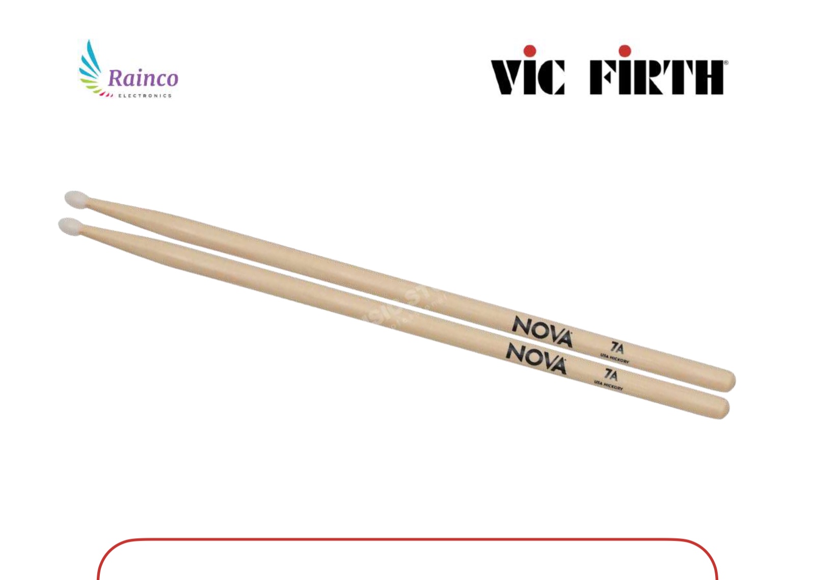 Vic Firth Nova 7A Baget 15.5” Naylon Uç