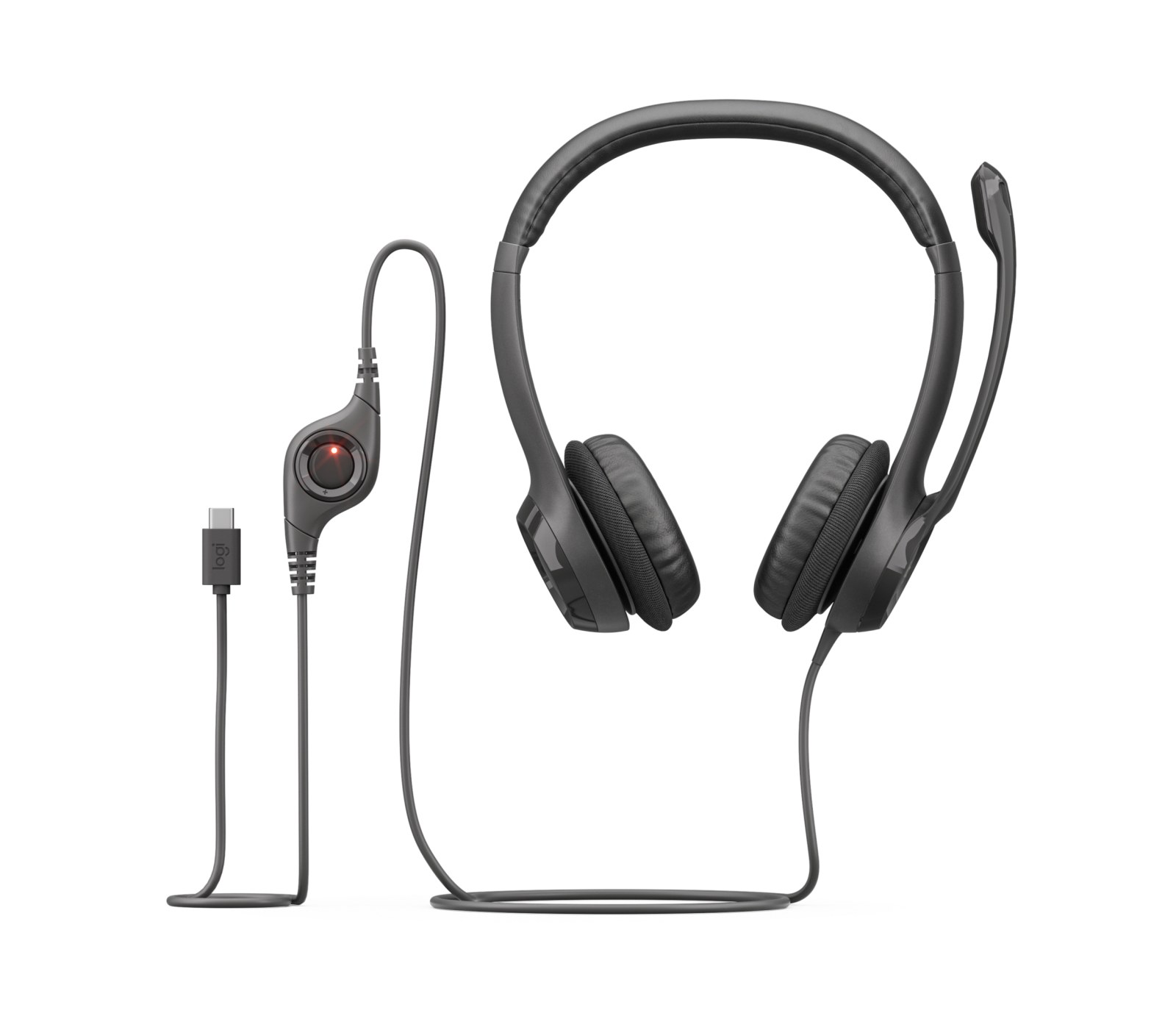 Logitech H390 USB-A Wired Headset Black 981-000406