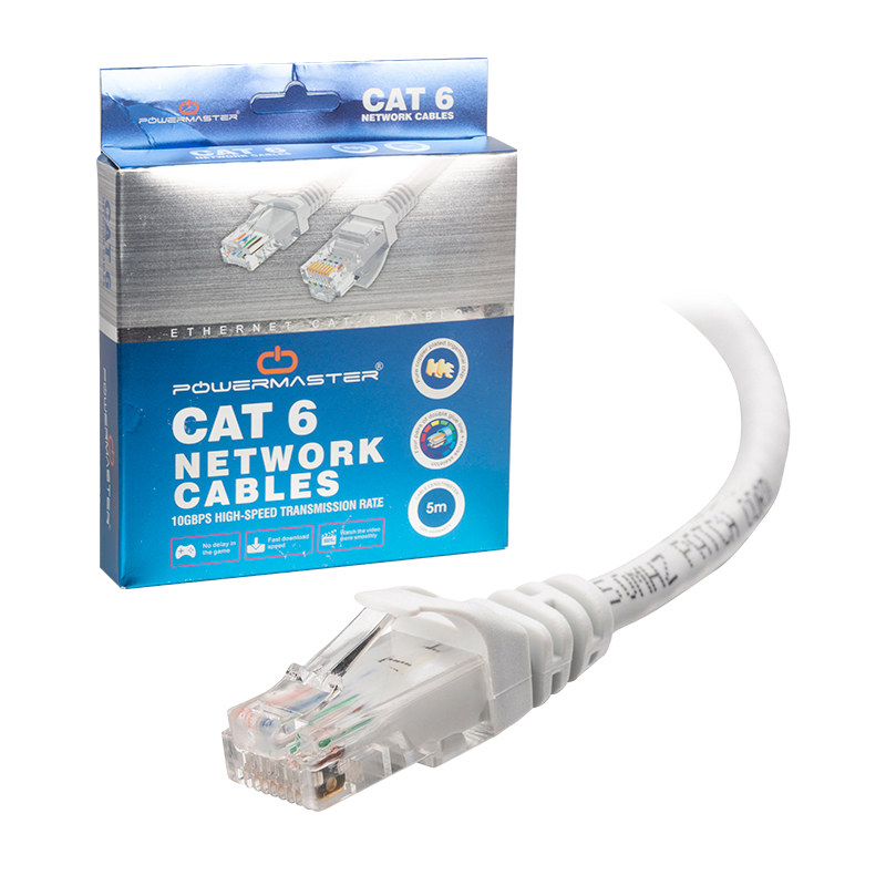 Powermaster STK01609 4894 PM CAT6 Ethernet Cable 5 m, Boxed