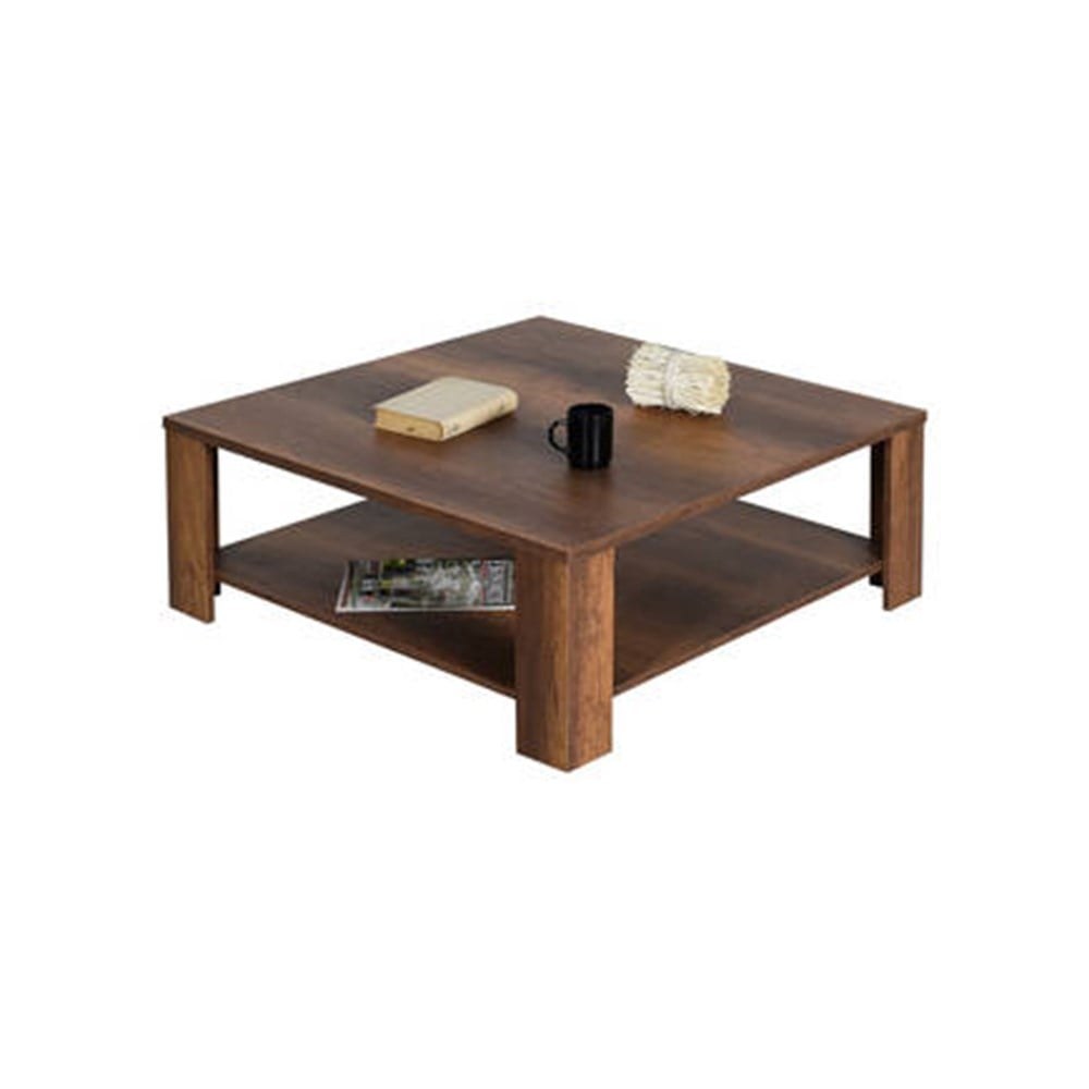 Adore ADR NEW LINE SHP -590-OO-1 Square Coffee Table, Oslo Walnut