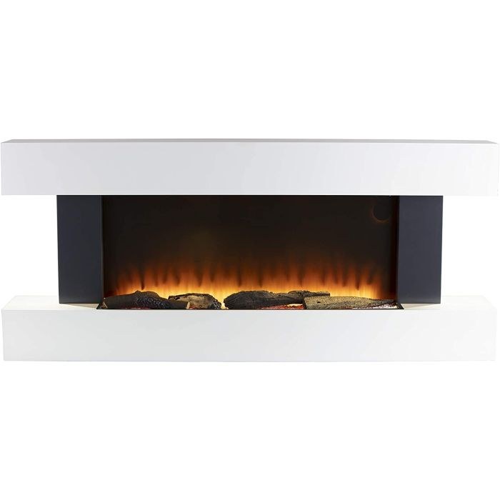 Warmlite Hingham WL45033N 2000 W Şömine Takımı Beyaz Gri