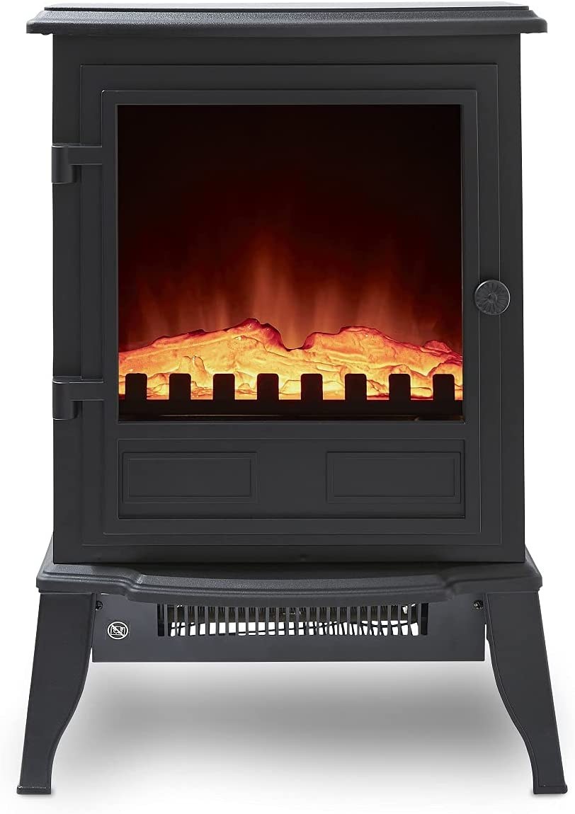 Warmlite Alloa WL46032, электрический обогреватель 2000 Вт, чёрный