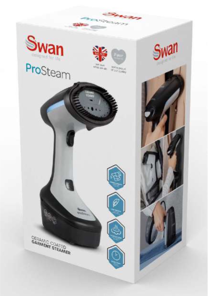 Swan SI12022N Giysi Buharlayıcı 1500 W 300 ml