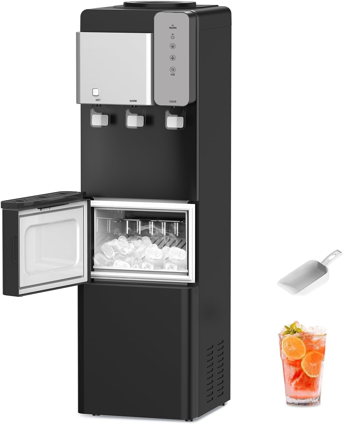 Star BYCZ-565 Water Dispenser and Ice Maker, Black-Grey