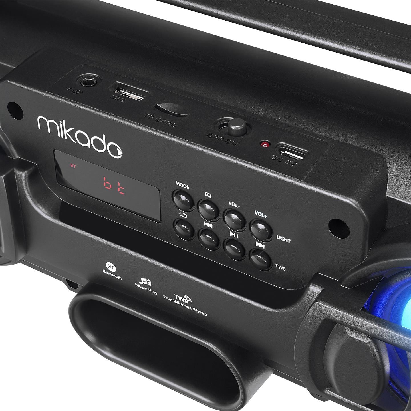 Mikado MD-BT38 Black Wireless Bluetooth Speaker