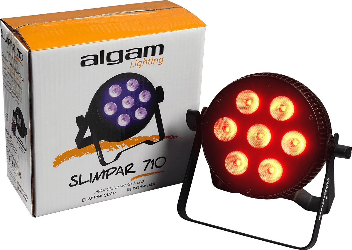 Algam Lighting SLIMPAR LED 710 HEX LED-прожектор 7 x 10 W RGBW