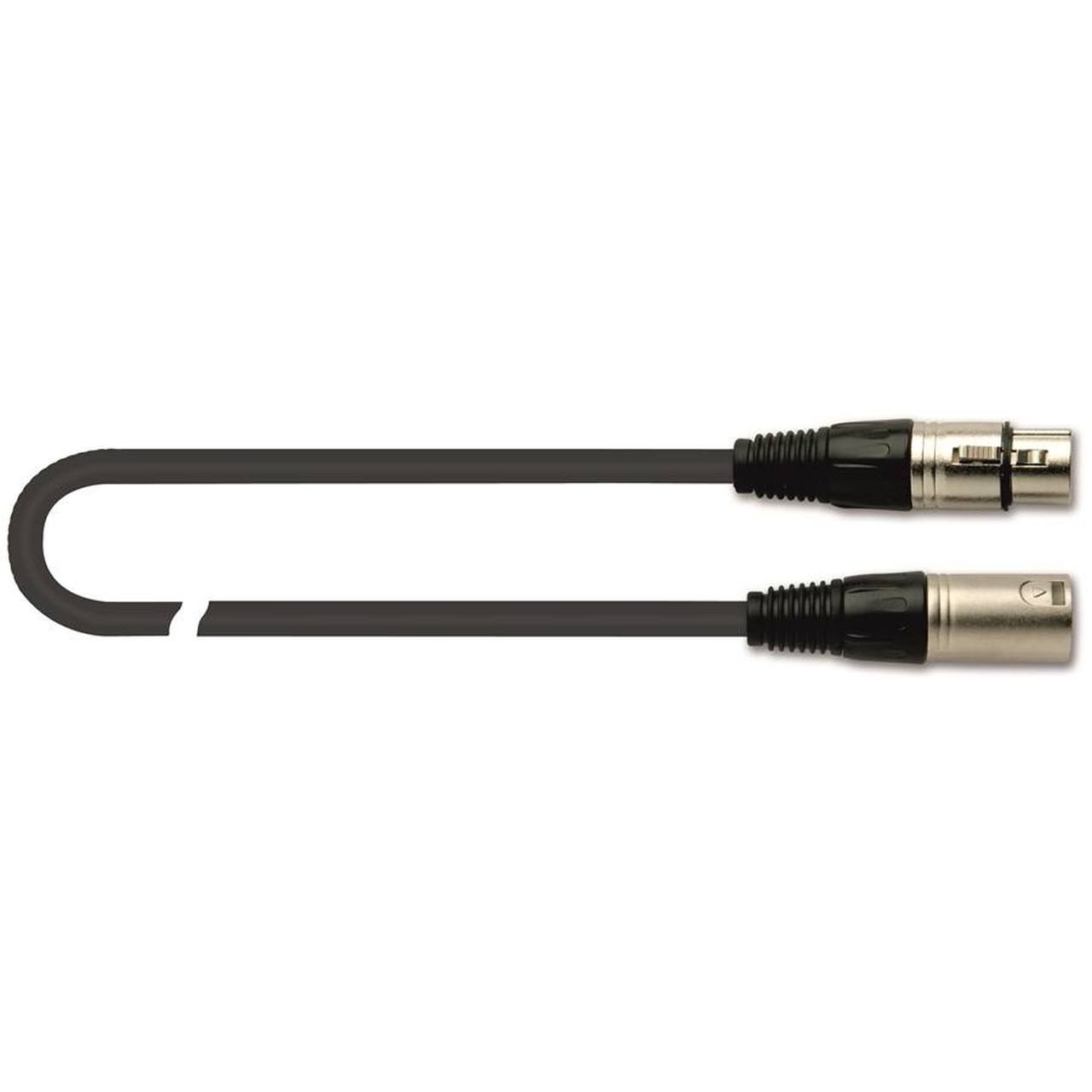Quik Lok MX/775-3 3 m Black Microphone Cable