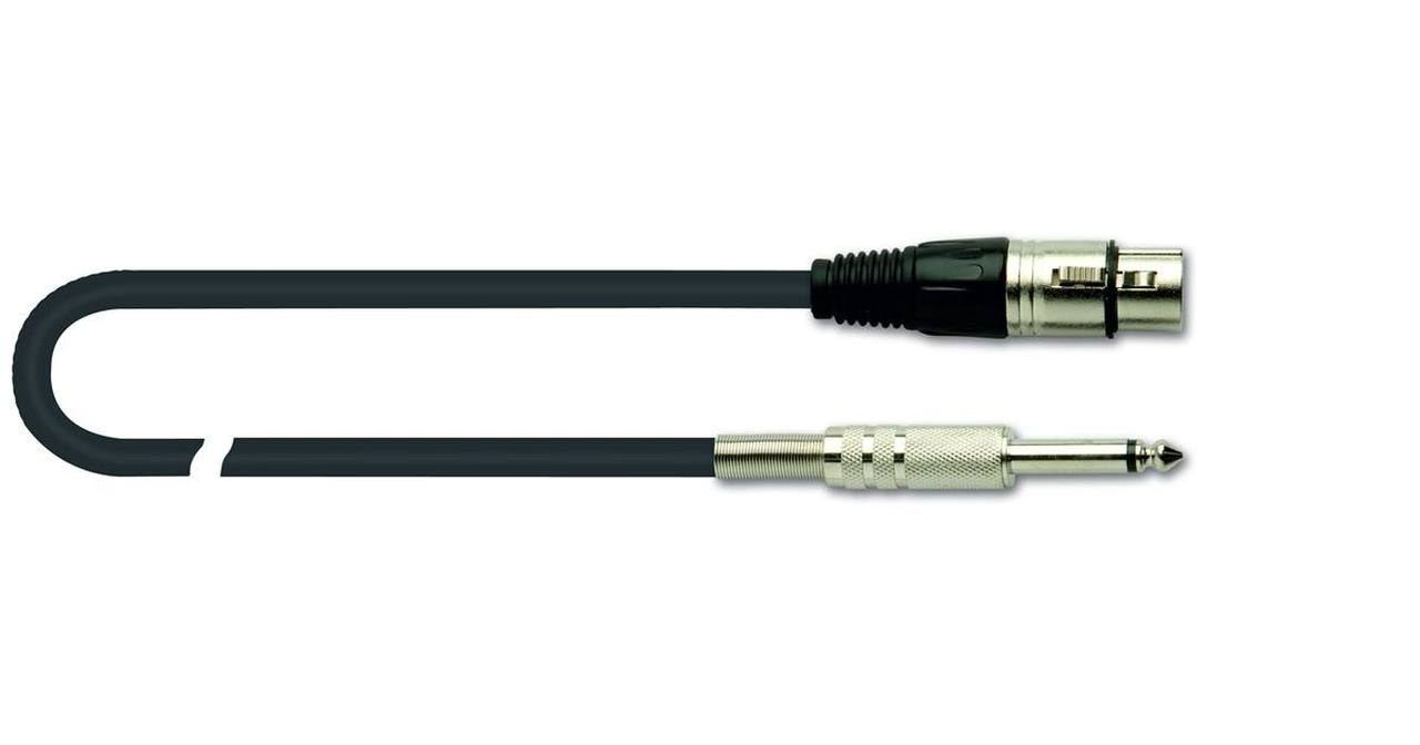 Quik Lok MX/777-3 3 m Microphone Cable, Black