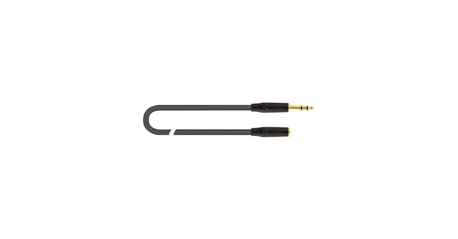 Quik Lok JUST J63J63F 3 m Stereo 6,3 mm Adaptör Kablosu Siyah