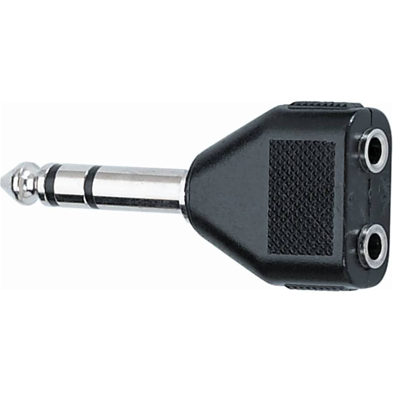 Quik Lok AD/23 Stereo 6,3 mm - Çift Stereo 3,5 mm Dişi Adaptör