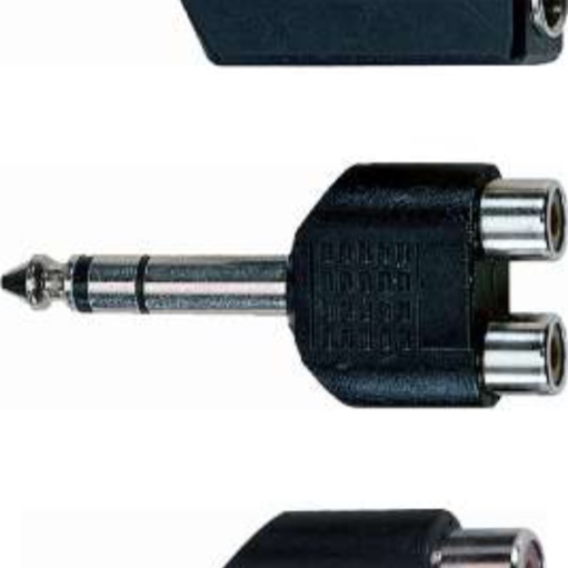 Quik Lok AD/266 Stereo 3,5 mm - Çift Stereo 6,3 mm Dişi Adaptör