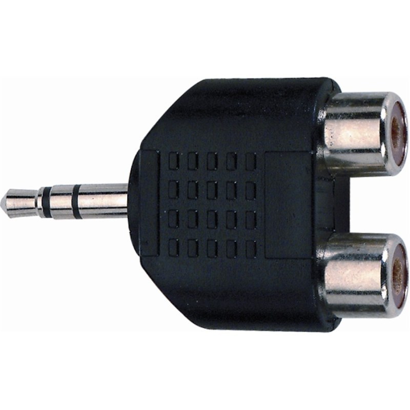 Quik Lok AD/273 Stereo 3,5 mm - Çift RCA Dişi Adaptör