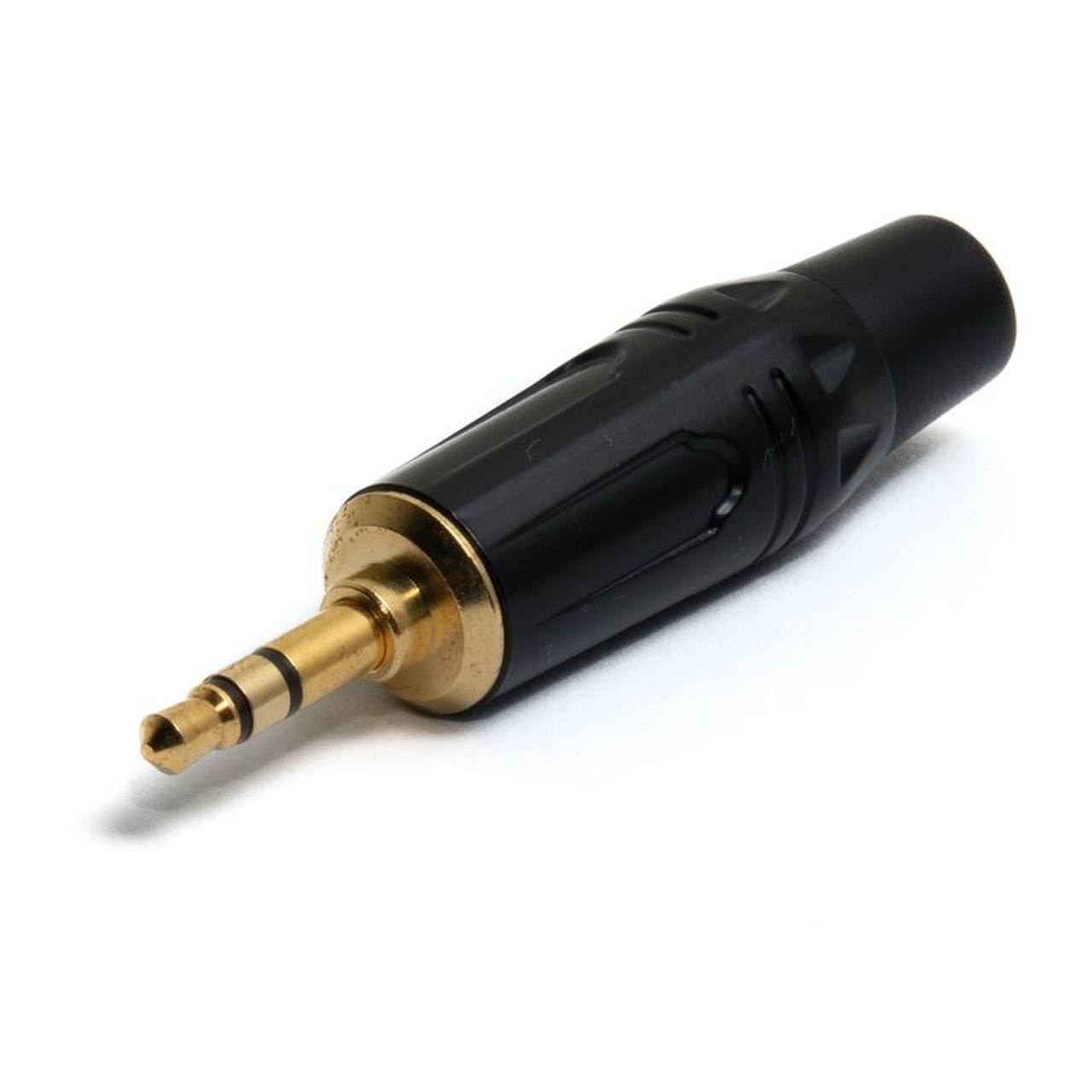 Quik Lok J/MiniJS-M-B JUST Siyah Stereo 3,5 mm Metal Jak Fişi