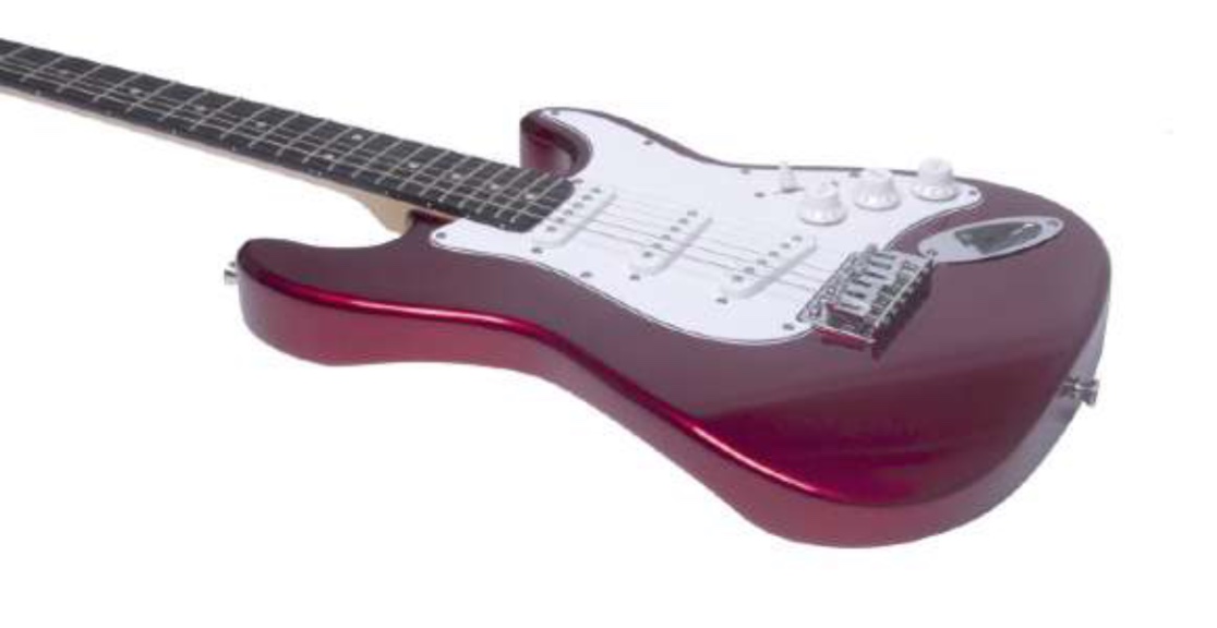 Eko ST-100 3/4 Size Elektro Gitar Chrome Red