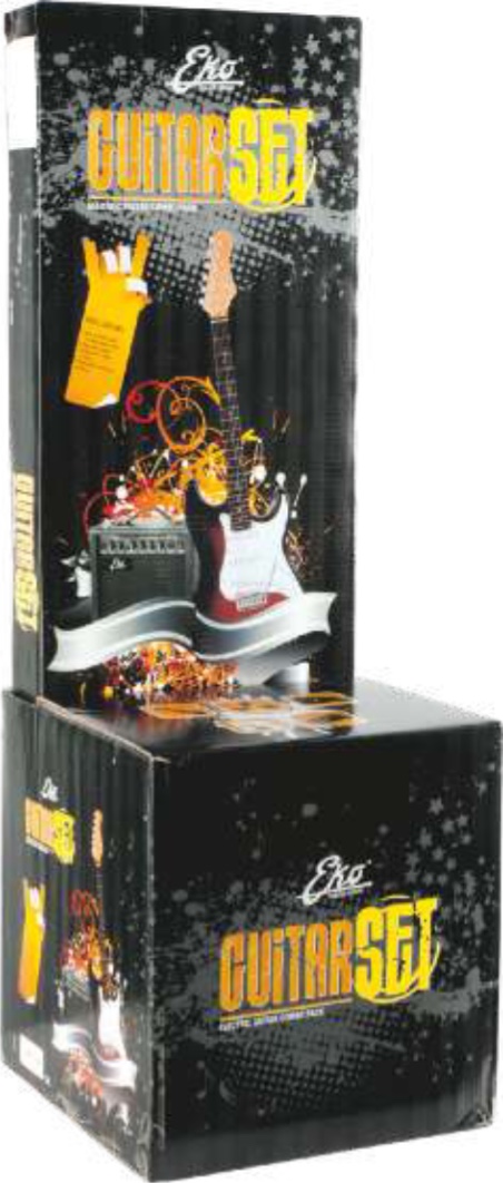 Eko EG-11 Starter Pack Stratocaster Elektro Gitar Seti Sunburst 4/4