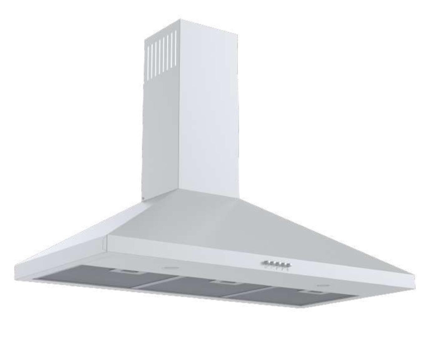 Ferre Pyramid 90-P-WH-PB 90 cm Beyaz Piramit Davlumbaz