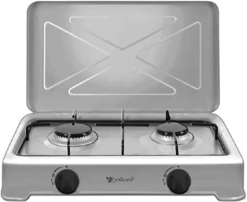 Ferre O-200/GR İkili Set Üstü Gazlı Ocak Gri