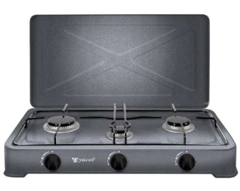 Ferre O-300/SL Üçlü Set Üstü Gazlı Ocak Silver