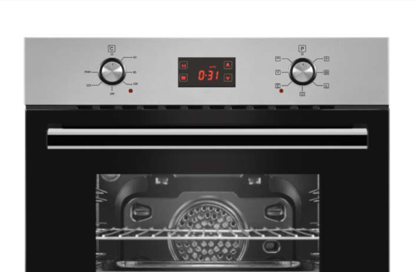 Ferre 8003 BE7-LDG X Ankastre Fırın 7 Fonksiyonlu Siyah Cam