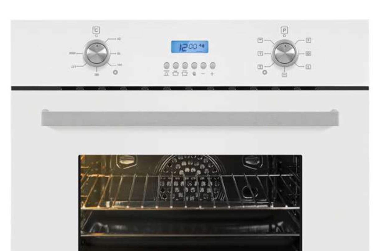 Ferre 7001 BE7-LDG WH Ankastre Fırın Beyaz Cam, 7 Fonksiyonlu