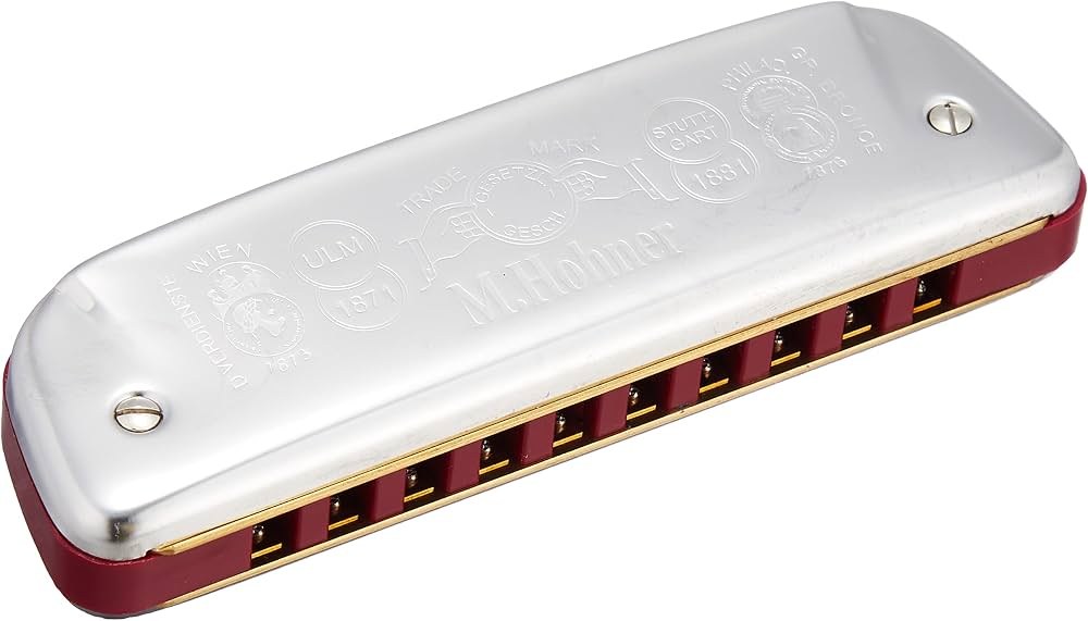 Hohner Golden Melody 542/20C C Harmonica, Red